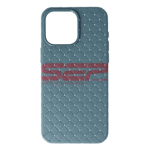 Husa TPU Leather Braided Apple iPhone 15 Pro Max Slate Grey - Img 2