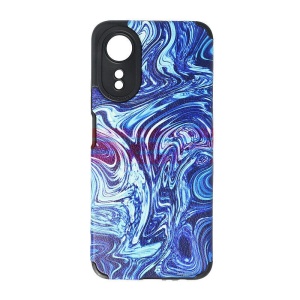 Husa TPU Leather Frosted Oppo A17 4G Blue Waves