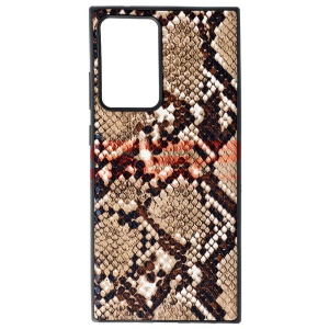 Husa TPU Leather Snake Samsung Galaxy Note 20 Ultra Brown - Img 1