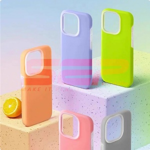 Husa TPU+PC Candy Apple iPhone 15 Pro Max Grey - Img 2