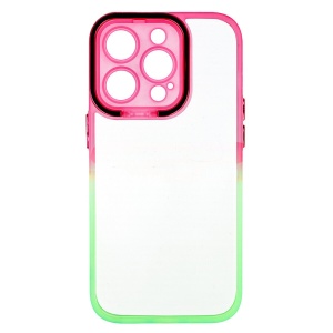 Husa TPU+PC Gradient Frame Apple iPhone 14 Pro Pink-Green
