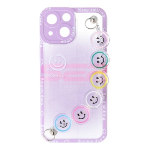 Husa TPU Smiley Chain Apple iPhone 13 mini Purple