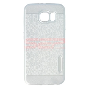 Husa TPU Water Cube Samsung Galaxy S6 SILVER