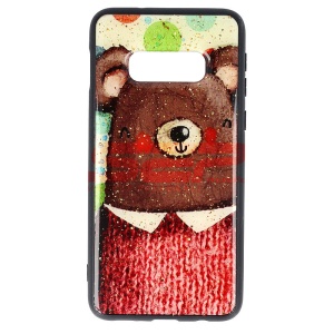 Husa UV Copy Glass Samsung Galaxy S10e Bear - Img 1
