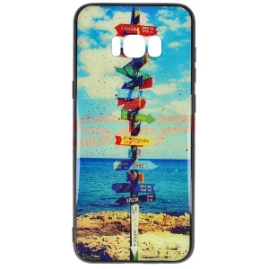Husa UV Copy Glass Samsung Galaxy S8 Plus Travel Signs - Img 1