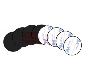 Placuta metalica pentru suport auto Round BLACK