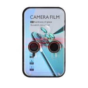 Protectie sticla camera foto Diamonds Metal Apple iPhone 13 Black