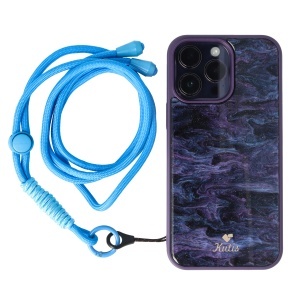 Snur textil pentru telefon mobil Blue - Img 2