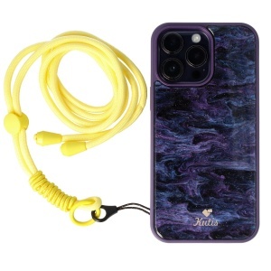 Snur textil pentru telefon mobil Yellow - Img 2