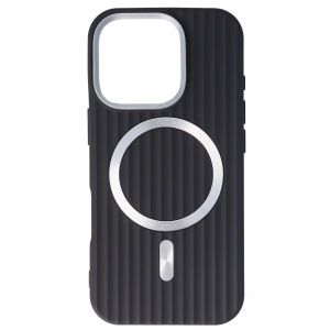 Toc TPU Magnetic Waves Apple iPhone 16 Pro Black - Img 1