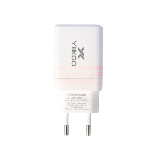 Adaptor priza Yiikoo USB-C + USB-C Fast Charge 45W Y-CGE029 - Img 2