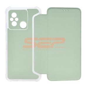 Husa FlipCover Magnet Piano Xiaomi Redmi 12C Light Green - Img 1