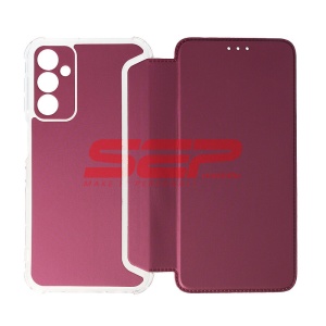 Husa FlipCover Piano Samsung Galaxy A24 Wine