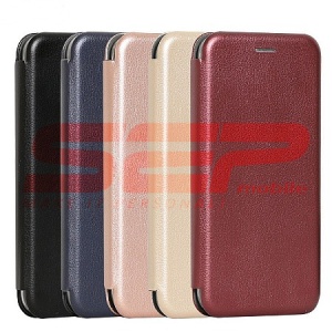 Husa FlipCover Round Apple iPhone 12 Pro Max Wine - Img 3