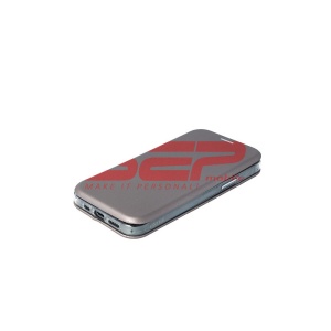 Husa FlipCover Round Apple iPhone 13 Pro Fossil Gray - Img 5