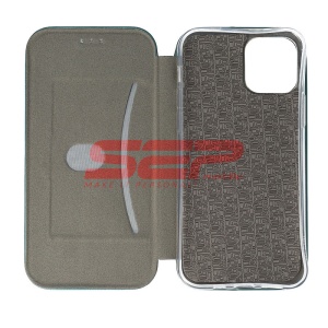 Husa FlipCover Round Apple iPhone 13 Pro Sea Green - Img 6