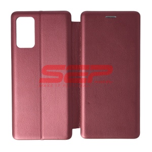 Husa FlipCover Round Samsung Galaxy Note 20 5G Wine