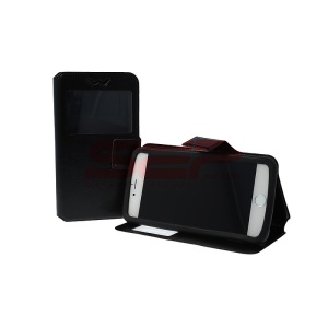 Husa FlipCover Stand Universal 4,5 - 4,8 inch NEGRU