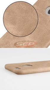 Husa Leather Vintage Tatoo Apple iPhone 5G / 5S / SE GOLD - Img 2