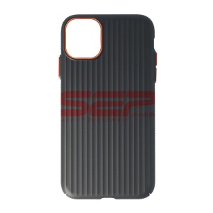 Husa PC Metallic Lines Apple iPhone 11 Black - Img 1