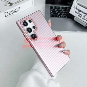 Husa PC Metallic Lines Apple iPhone 13 Pink - Img 2