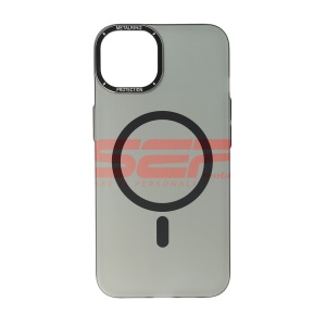 Husa PC MetalRing Magsafe Apple iPhone 14 Greige - Img 1