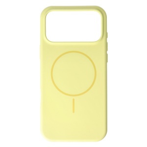 Husa Soft Silicone Magsafe Apple iPhone 17 Pro Max Yellow - Img 2