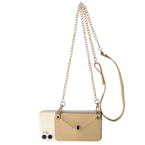 Husa TPU Crossbody Wallet Apple iPhone SE 2022 BEIGE - Img 1