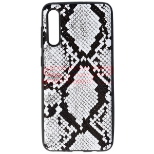 Husa TPU Leather Snake Samsung Galaxy A41 Silver - Img 1