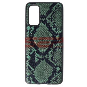 Husa TPU Leather Snake Samsung Galaxy S20 Green - Img 1