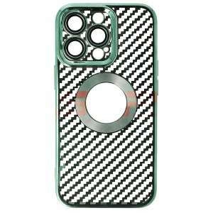 Husa TPU Luxury Carbon Fiber Apple iPhone 13 Pro Green