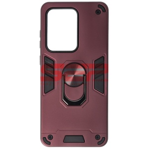 Husa TPU+PC Armor Ring Case Samsung Galaxy S20 Ultra Wine - Img 1