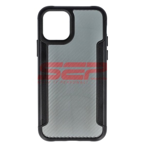Husa TPU+PC Carbon Fiber Apple iPhone 11 Pro Black - Img 1