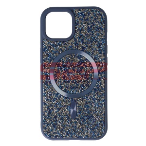Husa TPU+PC Diamonds Magsafe Apple iPhone 15 Navy - Img 1