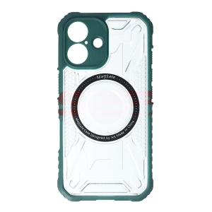 Husa TPU+PC Geometric Apple iPhone 16 Green - Img 2