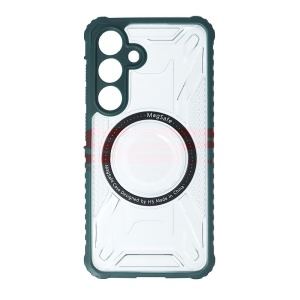 Husa TPU+PC Geometric Samsung Galaxy S24 Green - Img 2