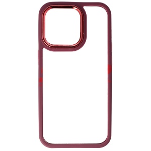 Husa TPU+PC Shell Clear Cover Apple iPhone 14 Pro Burgundy - Img 2