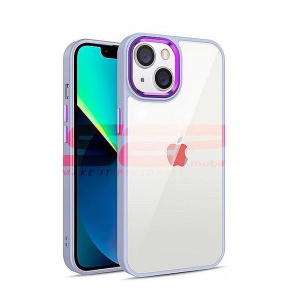 Husa TPU+PC Shell Clear Cover Apple iPhone 14 Pro Max Purple - Img 1