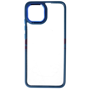 Husa TPU+PC Shell Clear Cover Samsung Galaxy A03 4G Blue - Img 2