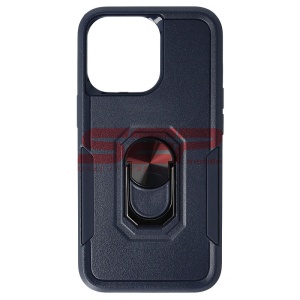 Husa TPU+PC Shockproof Ring Case Apple iPhone 13 Pro Max Blue