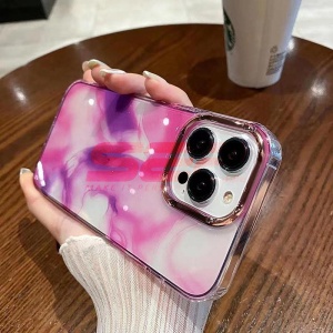 Husa TPU+PC Starry Sky Apple iPhone 13 Pro Max Pink - Img 1