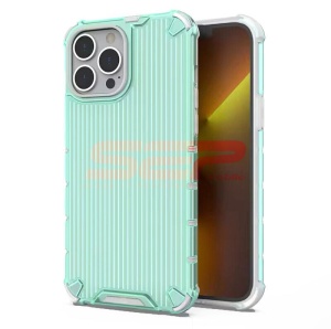 Husa TPU+PC Stripes Apple iPhone 11 Green - Img 1