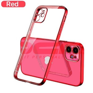Husa TPU Plating Frame Apple iPhone 13 mini Red