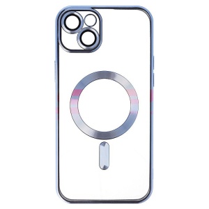 Husa TPU Plating Frame Magnetic Magsafe Apple iPhone 15 Plus Sierra Blue