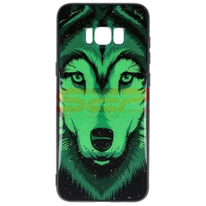 Husa UV Copy Glass Samsung Galaxy S8 Plus Wolf