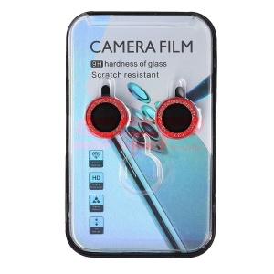 Protectie sticla camera foto Diamonds Metal Apple iPhone 13 Red