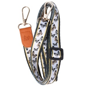 Snur textil dublu telefon mobil cu carabine Butterfly - Img 4
