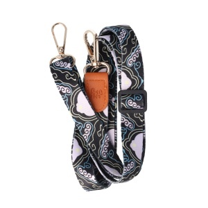 Snur textil dublu telefon mobil cu carabine Ocean Flow - Img 4