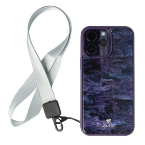 Snur textil Lines pentru telefon mobil Silver