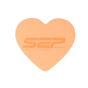 Stand suport adeziv Matte Touch Heart Orange